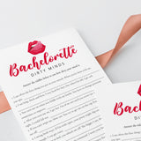 Bachelorette Party Game Dirty Minds with Answer Key