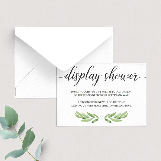 Display shower insert cards by LittleSizzle
