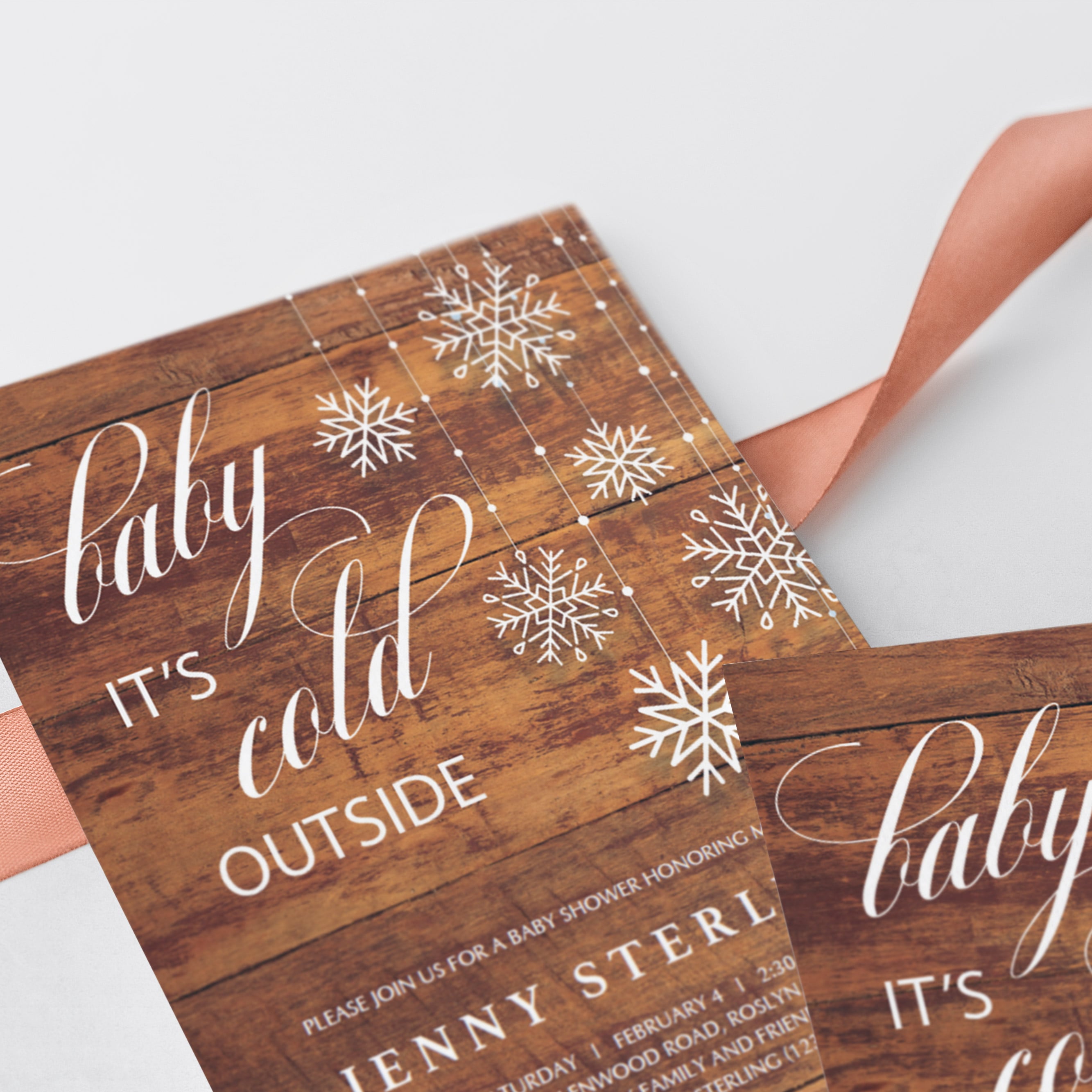 Rustic baby shower invites by LittleSizzle