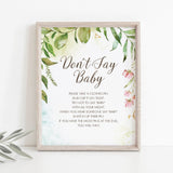 Calligraphy baby shower decor and games by LittleSizzle