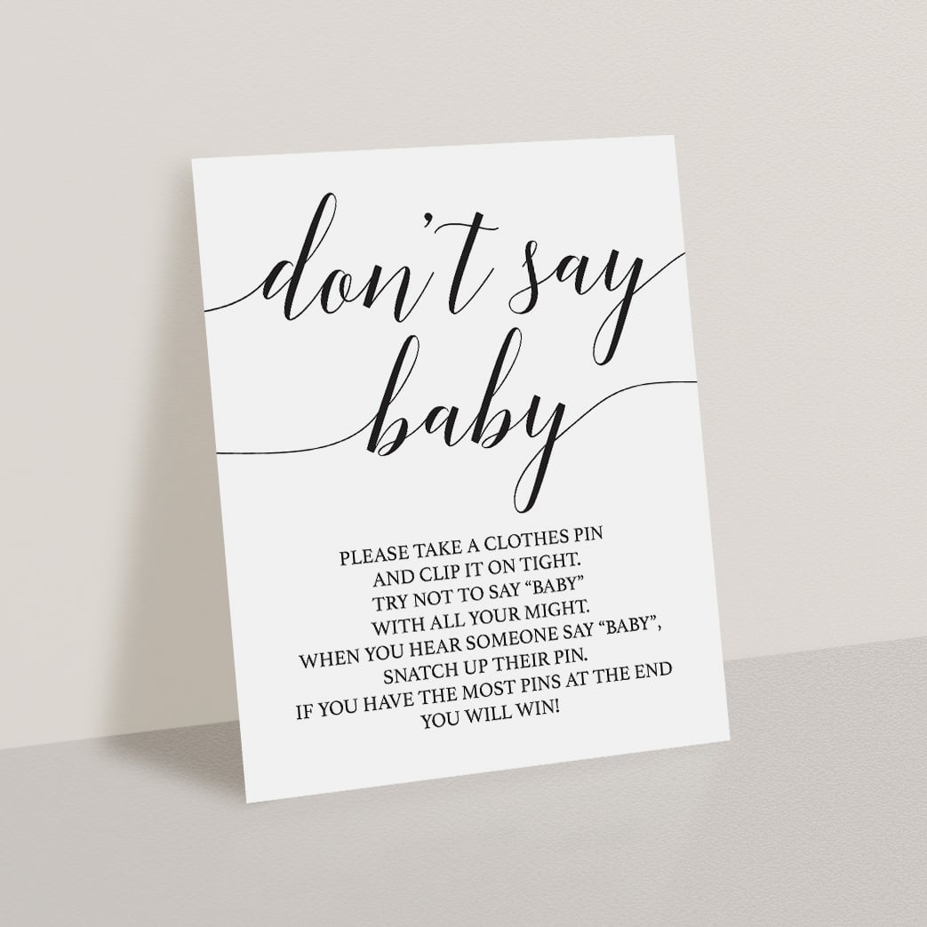 Baby shower clothes pin game by LittleSizzle