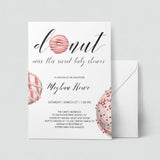 Donut babyshower invites template for girl shower by LittleSizzle