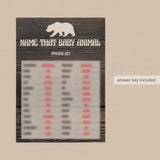 Bear baby shower party game answers by LittleSizzle