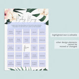 Blank baby bingo cards printable by LittleSizzle
