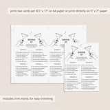 Divorce Party Game Cards Printable