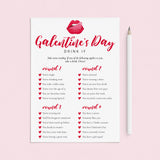 Galentine's Day Drinking Game for Adults by LittleSizzle