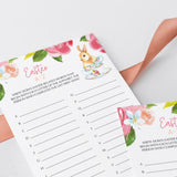 Printable Easter Game For Family A-Z Easter Words