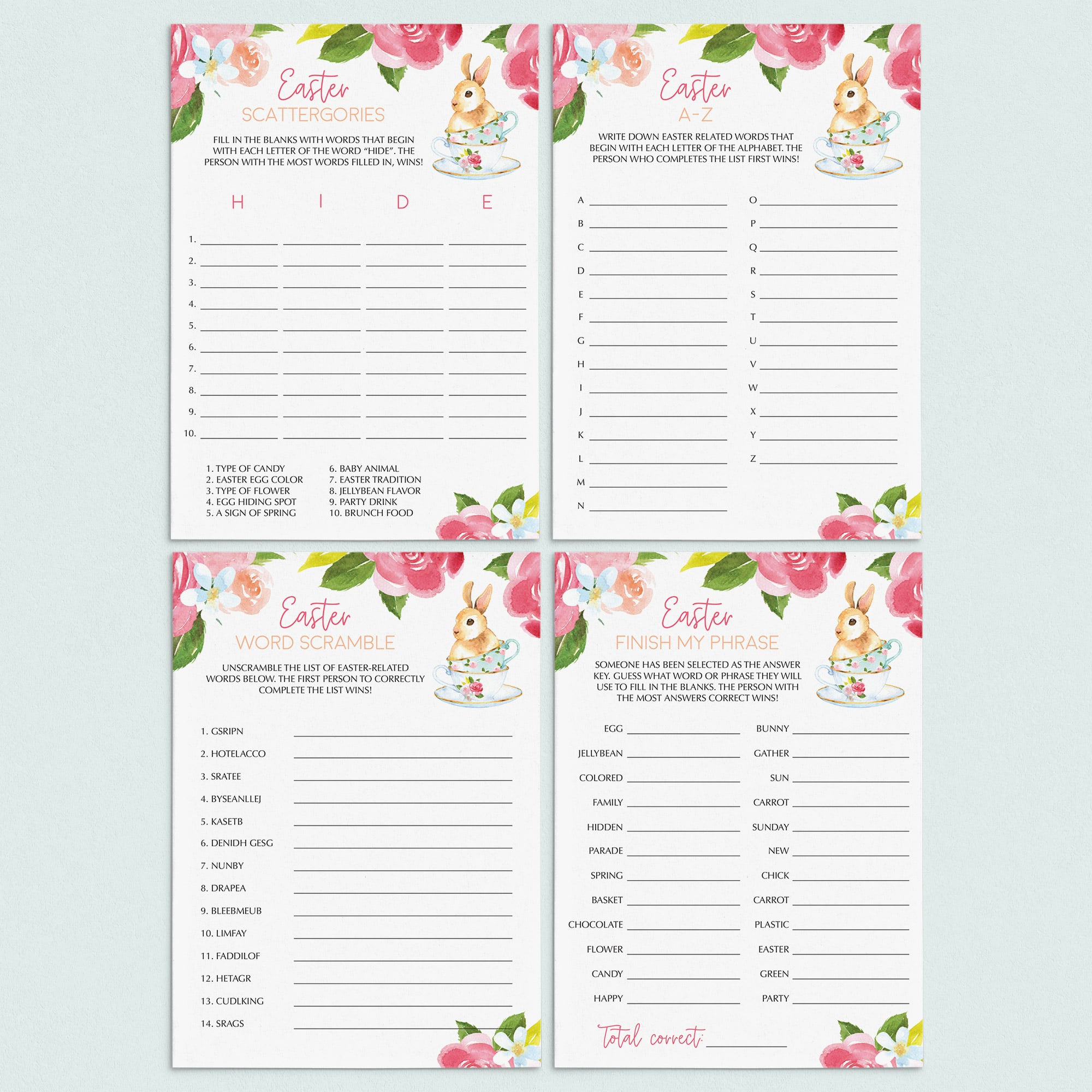 (Virtual) Easter Games and Activities For Kids by LittleSizzle