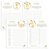 4 Fun Easter Games for Kids Instant Download by LittleSizzle