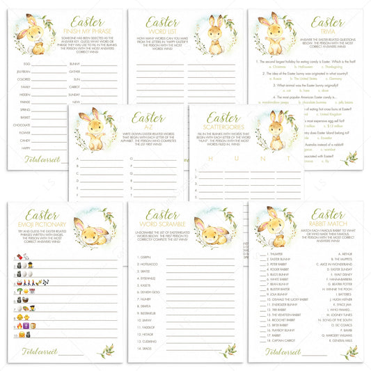 8 Easter Games for Family Instant Download by LittleSizzle