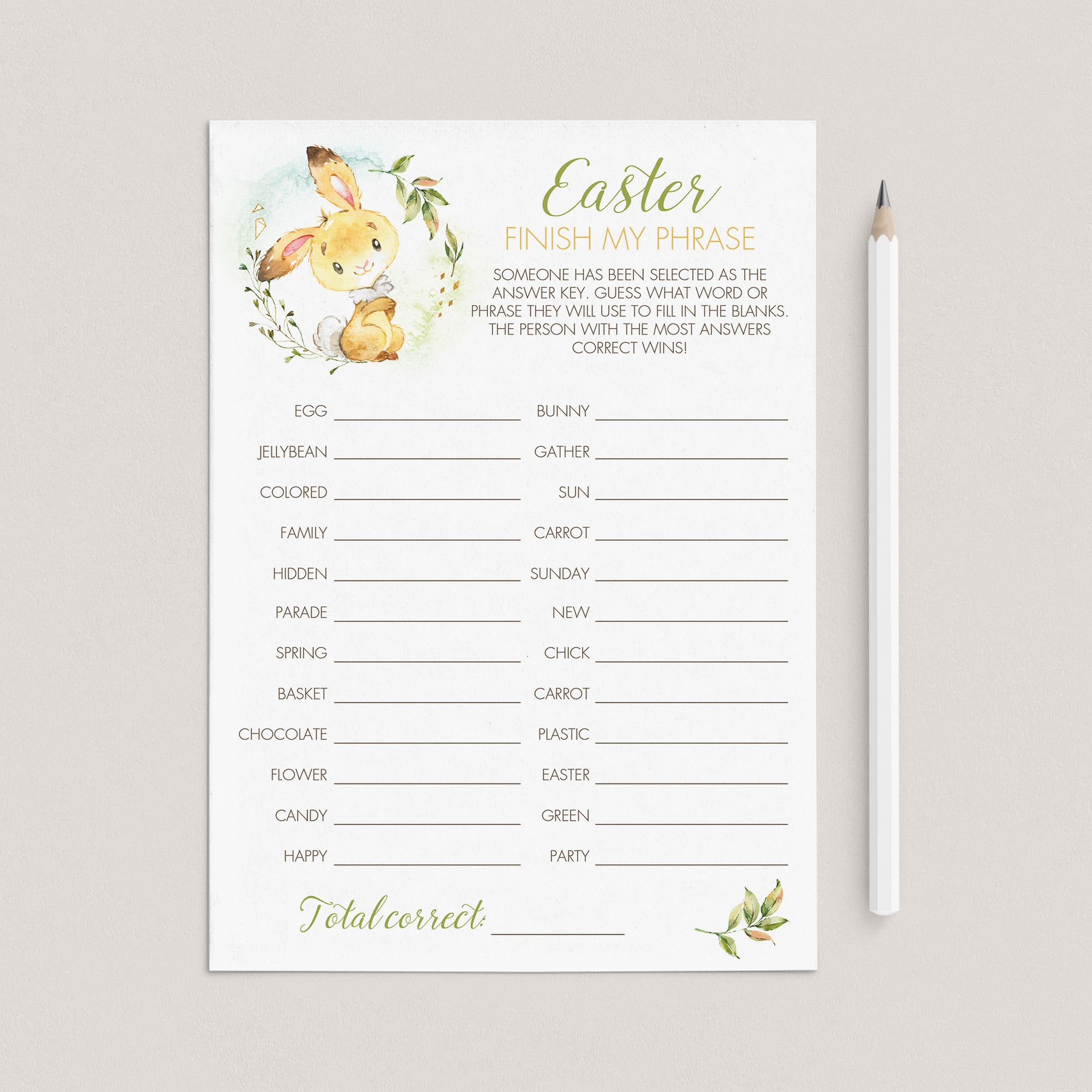 (Virtual) Easter Finish My Phrase Game Download by LittleSizzle