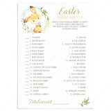 Easter Office Party Game Famous Rabbits by LittleSizzle