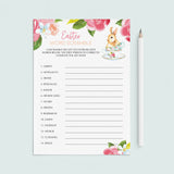 Easter Word Scramble Game Printable & Virtual by LittleSizzle