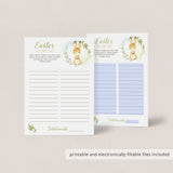 Happy Easter Word List Game Printable & Virtual