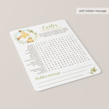 Printable Easter Word Search Game Instant Download