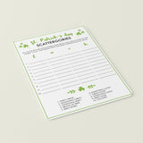 St Patrick's Day Game for Family To Print or Play Online