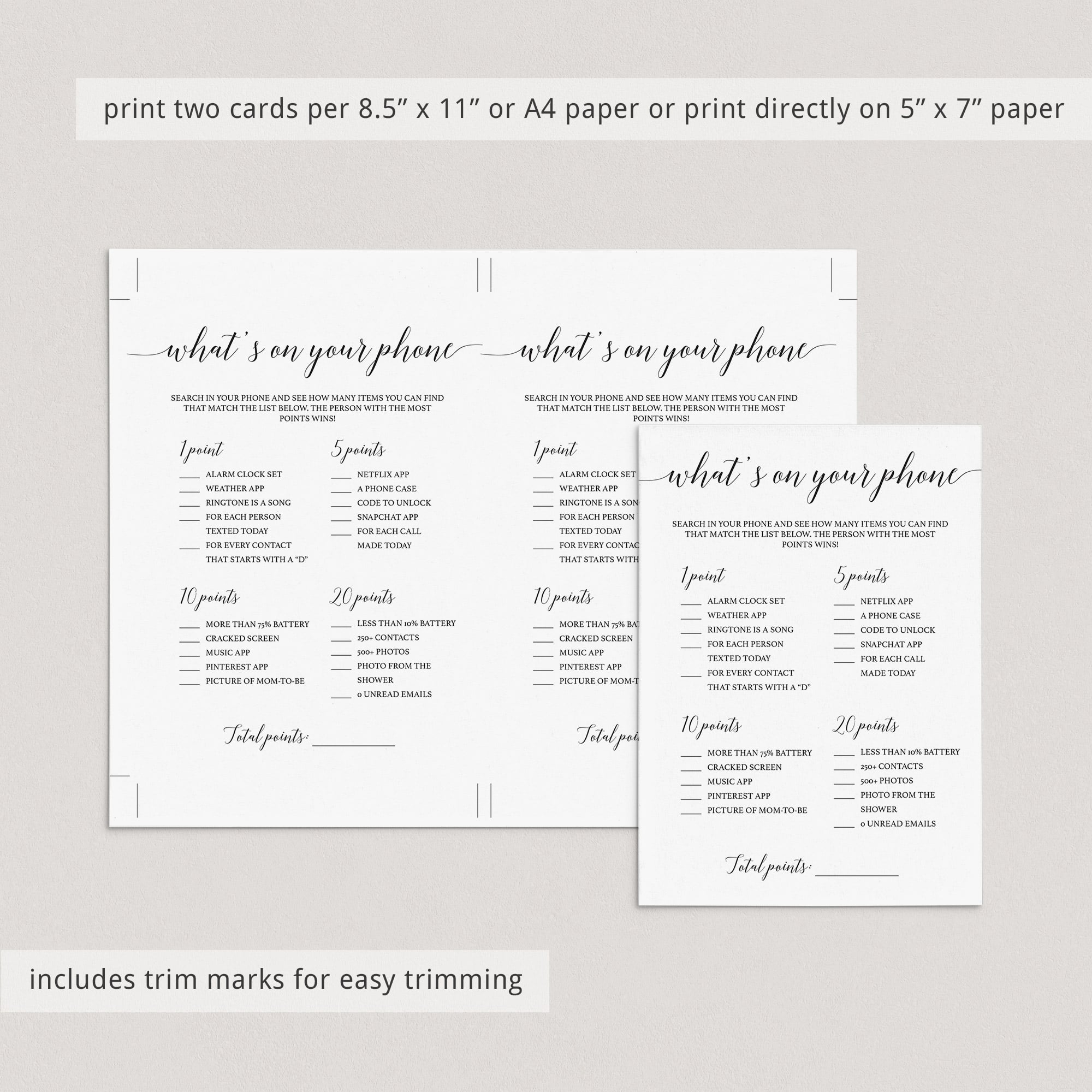 Phone raid baby shower game download by LittleSizzle