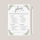 Gender Neutral What's On Your Phone Game for Baby Shower by LittleSizzle