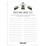 Merry Christmas Word Game for Family Printable by LittleSizzle