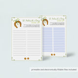 Easy St Patricks Day Game to Print or Play Over Zoom