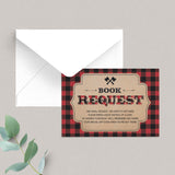 Winter baby shower invitation inserts template