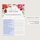 easy to print bridal shower game cards