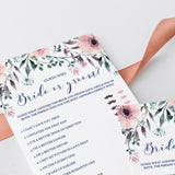 Bride or Groom Bridal Shower Games Cards Template