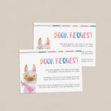 Editable books for baby cards for llama baby shower by LittleSizzle