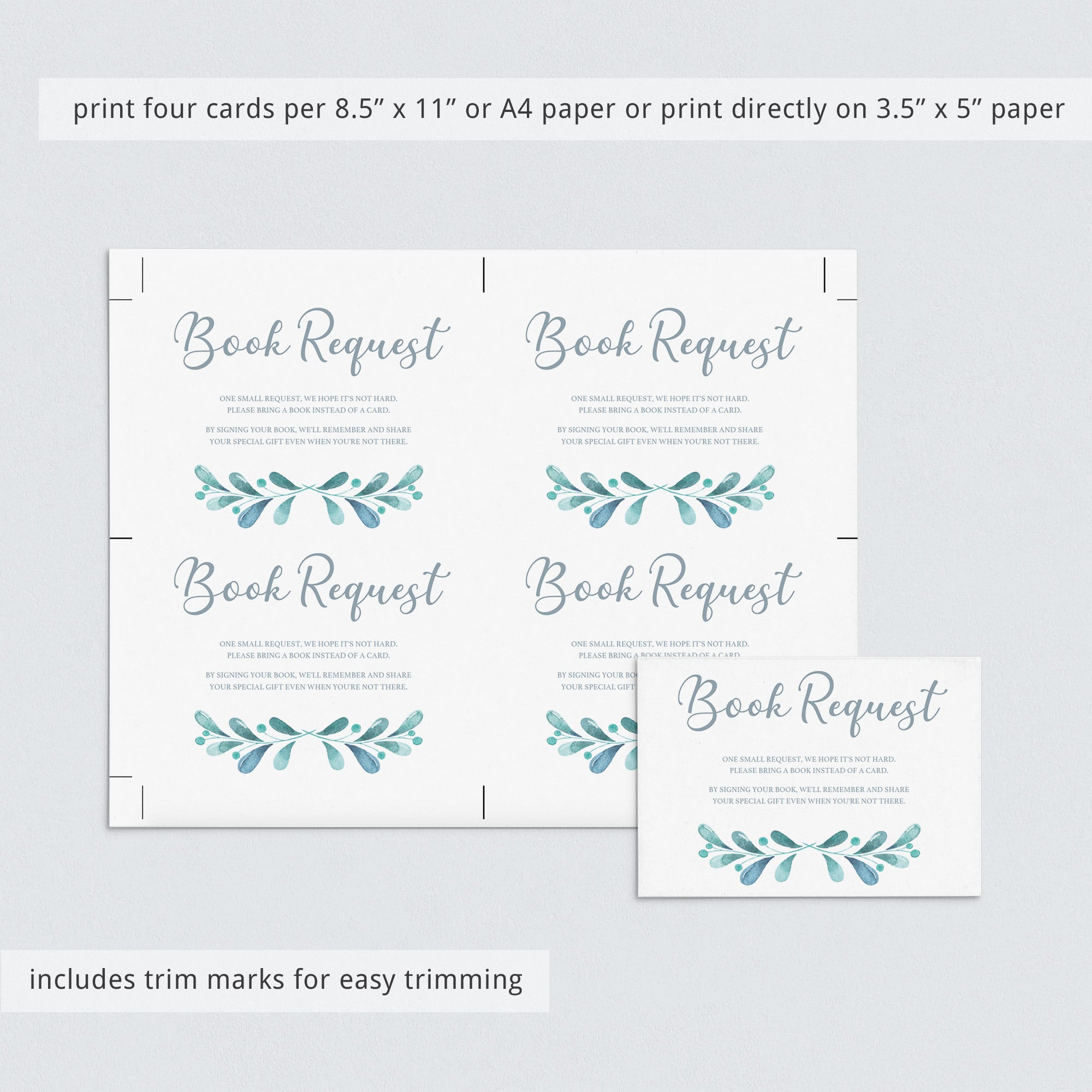 Watercolor wreath baby shower invitation insert by LittleSizzle