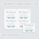 Watercolor wreath baby shower invitation insert by LittleSizzle