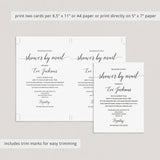 Baby Shower By Mail Invitation Template Minimalist