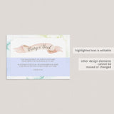 Printable bring a book instead of a card by LittleSizzle