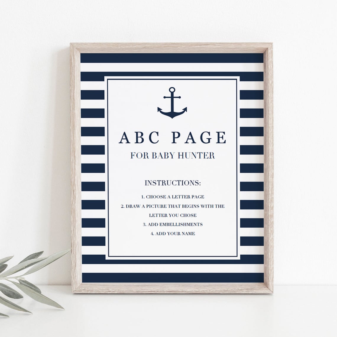 Editable baby shower decor for boys by LittleSizzle