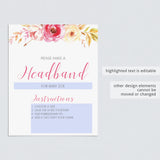 DIY baby shower headband making station sign by LittleSizzle