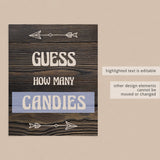 Woodland baby shower theme guessing game by LittleSizzle