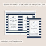 Printable Navy Baby Shower Invites by LittleSizzle
