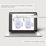Editable whimsical invitation for baby shower by LittleSizzle