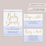 Gender Neutral Baby Shower Invitation Set Templates