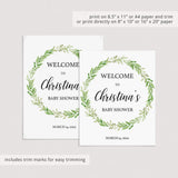 Printable Green Baby Shower Decor Pack