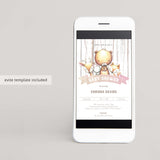 Forest Animals Baby Shower Invitation DIY Woodland