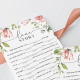 fun bridal shower games mad libs wedding love story
