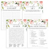 editable bridal shower games set templates by LittleSizzle
