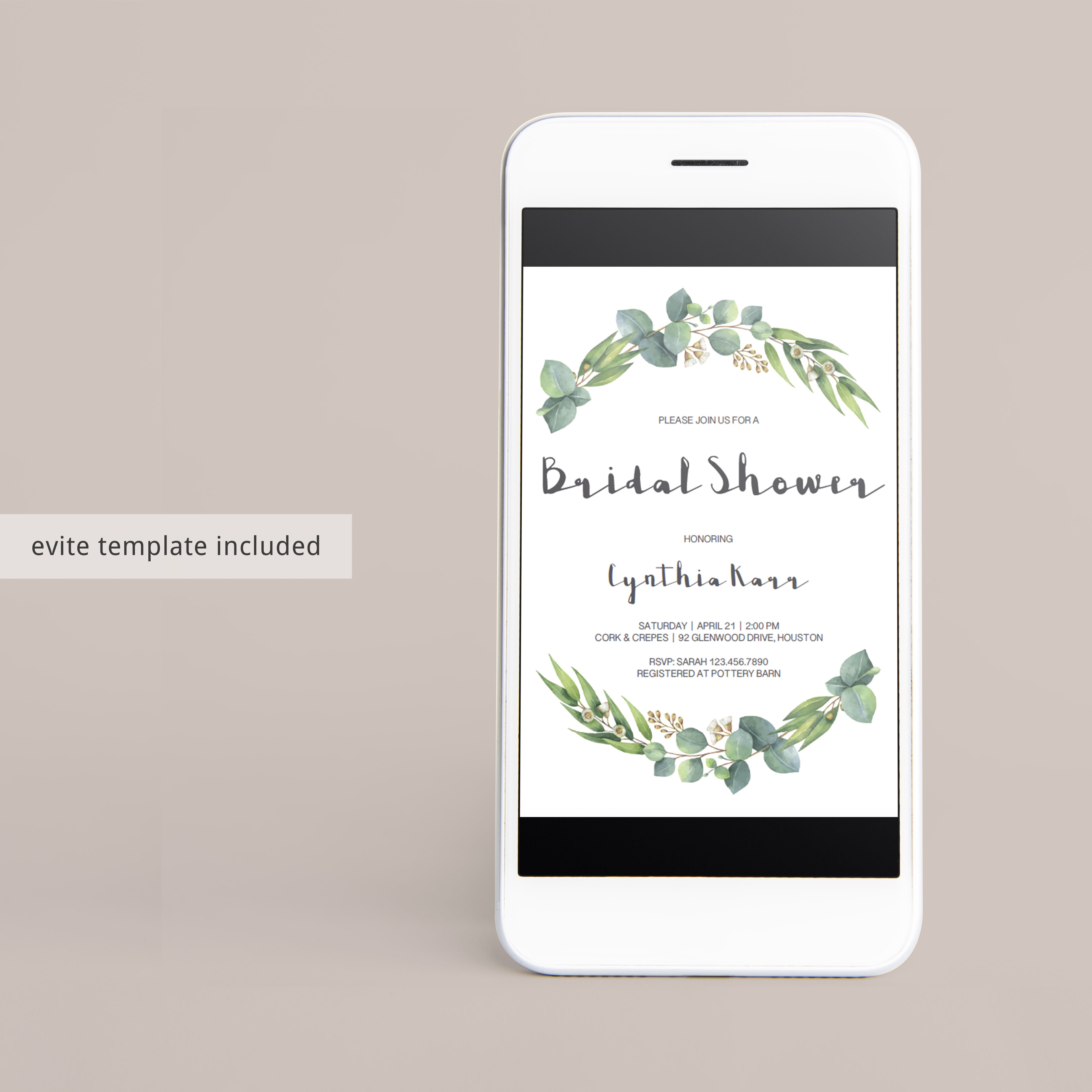 Editable bridal shower invites template download