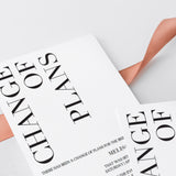 Change of date wedding cards by LittleSizzle