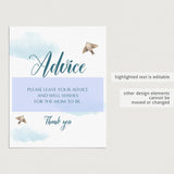 Watercolor cloud baby shower decor by LittleSizzle