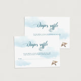 Hot Air Balloon Baby Shower Diaper Raffle Ticket Template