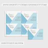 Diaper raffle inserts editable boy baby shower by LittleSizzle