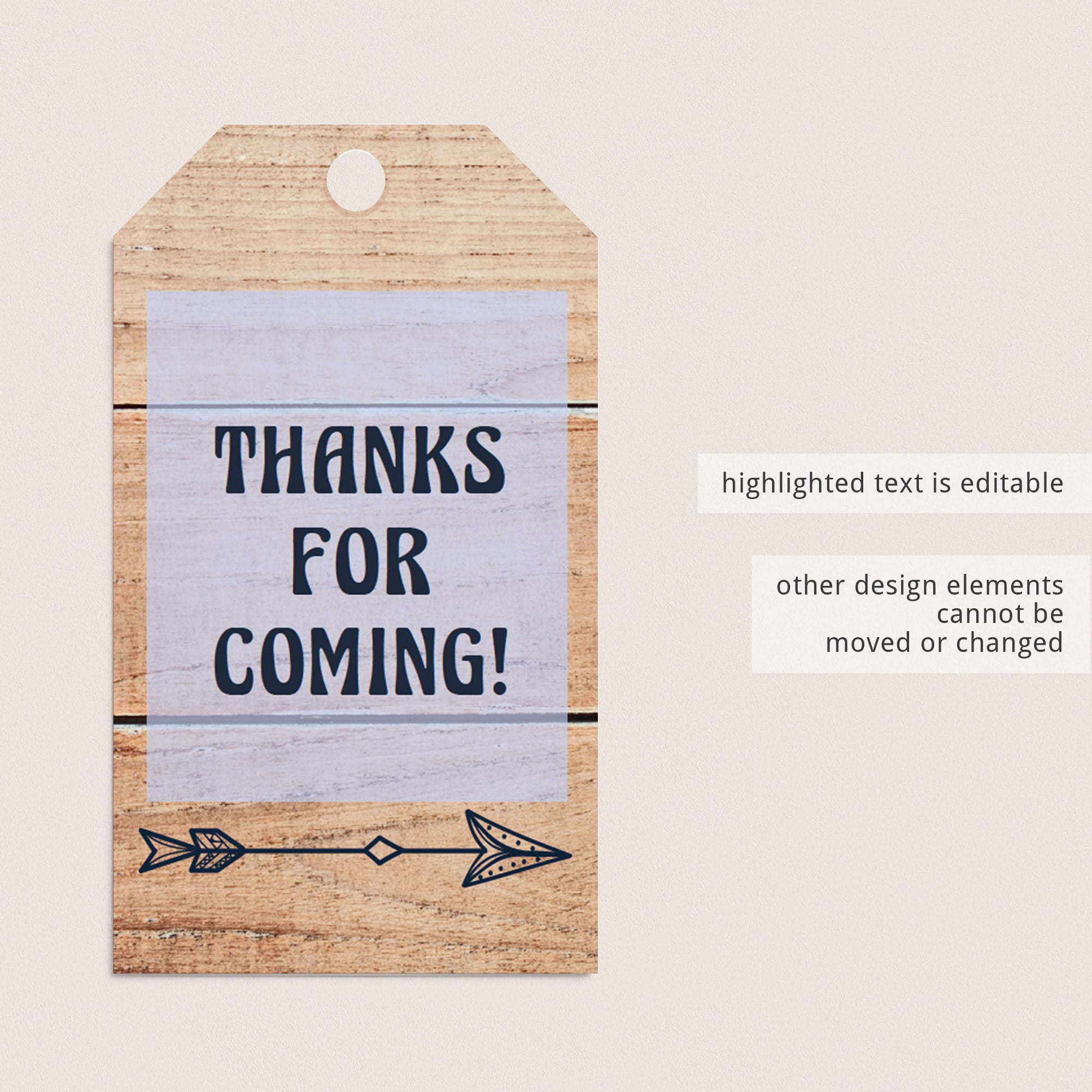 Printable favor tag for woodland shower by LittleSizzle