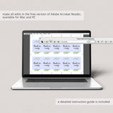 Greenery Party Supplies Printables