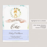 Some Bunny is Turning One Invitation Template